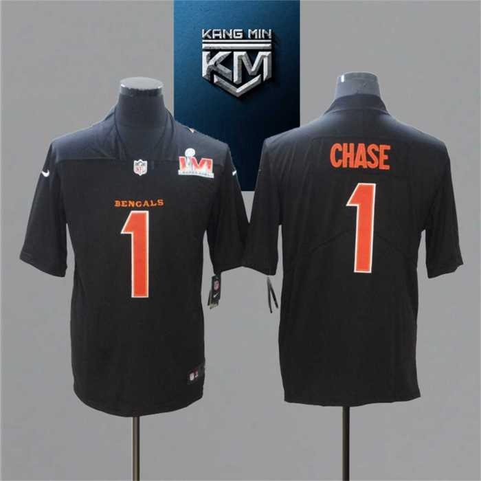 2022 Super Bowl 9 BURROW  1 CHASE NFL Jersey S-XXL