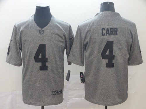Oakland Raiders 4 CARR Gray Gridiron Gray Vapor Untouchable Limited Jersey
