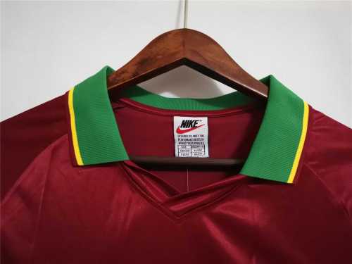 Retro Jersey Portugal 1997-1998 Home Red Soccer Jersey Vintage Football Shirt