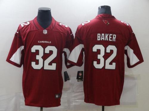 Arizona Cardinals 32 BAKER Red NFL Jersey