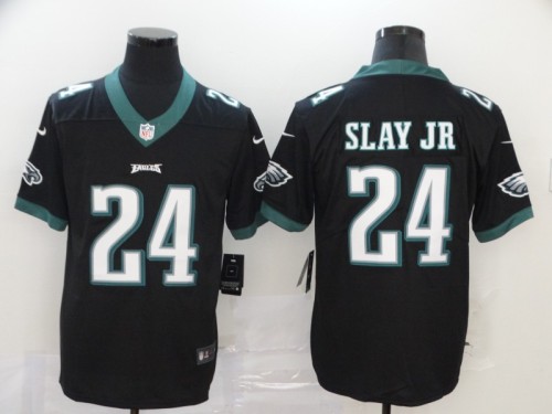 2020 Philadelphia Eagles 24 SLAY JR Black NFL Jersey
