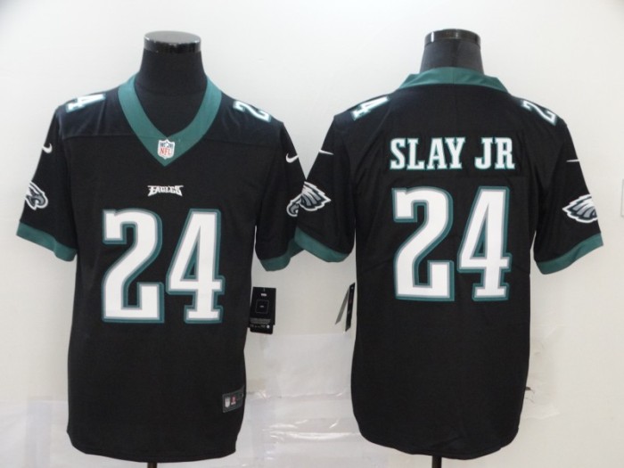 2020 Philadelphia Eagles 24 SLAY JR Black NFL Jersey
