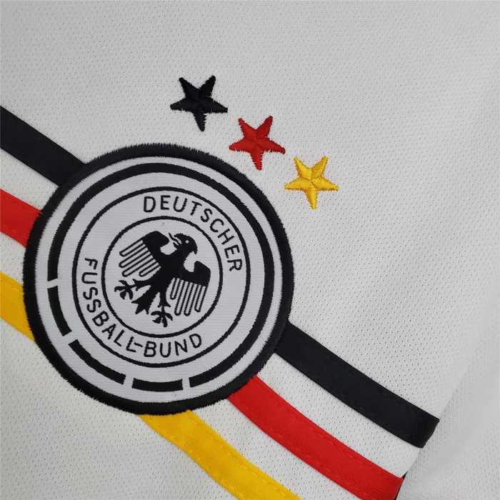 Retro Jersey Germany 1998 Home White Vintage Soccer Jersey