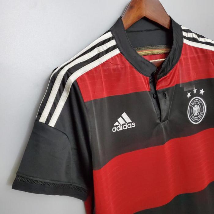 Retro Jersey 2014 Germany Away Black/Red Soccer Jersey Vintage Football Shirt