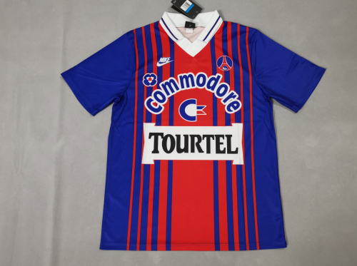 Retro Jersey 1993-1994 PSG Home Soccer  Jersey Vintage Paris Football Shirt