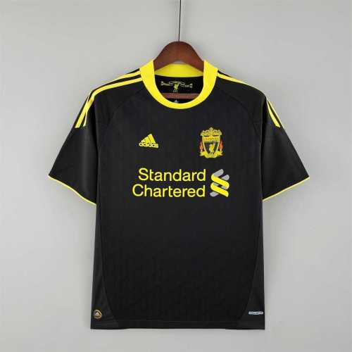 Retro Jersey 2010-2011 Liverpool 3rd Away Black Soccer Jersey Vintage Football Shirt