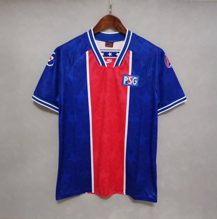 Retro Jersey 1994-1995 PSG WEAH 9 Home Soccer Jersey Vintage Paris Football Shirt