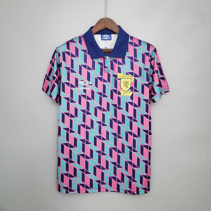 Retro Jersey 1988-1989 Scotland Away Soccer Jersey Vintage Football Shirt