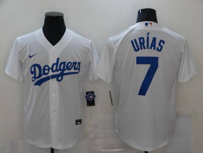 Los Angeles Dodgers 7 Julio Urias White 2020 Cool Jersey
