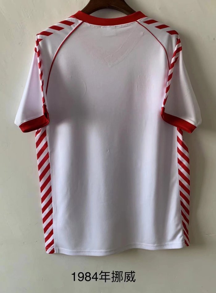 Retro Jersey 1984 Norway White Soccer Jersey Vintage Football Shirt