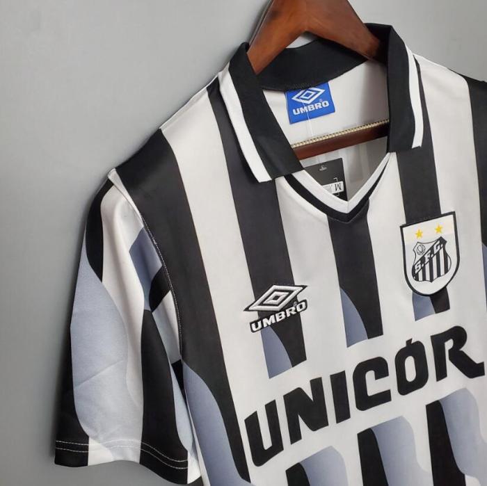 Retro Jersey 1998 Santos Away Soccer Jersey Vintage Football Shirt