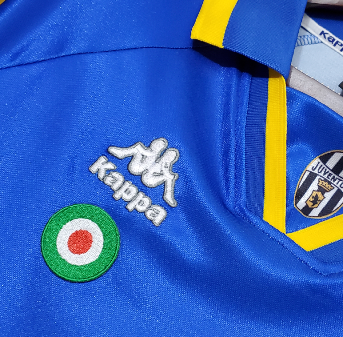 Retro Jersey 1995-1997 Juventus Away Blue Soccer Jersey Vintage Football Shirt