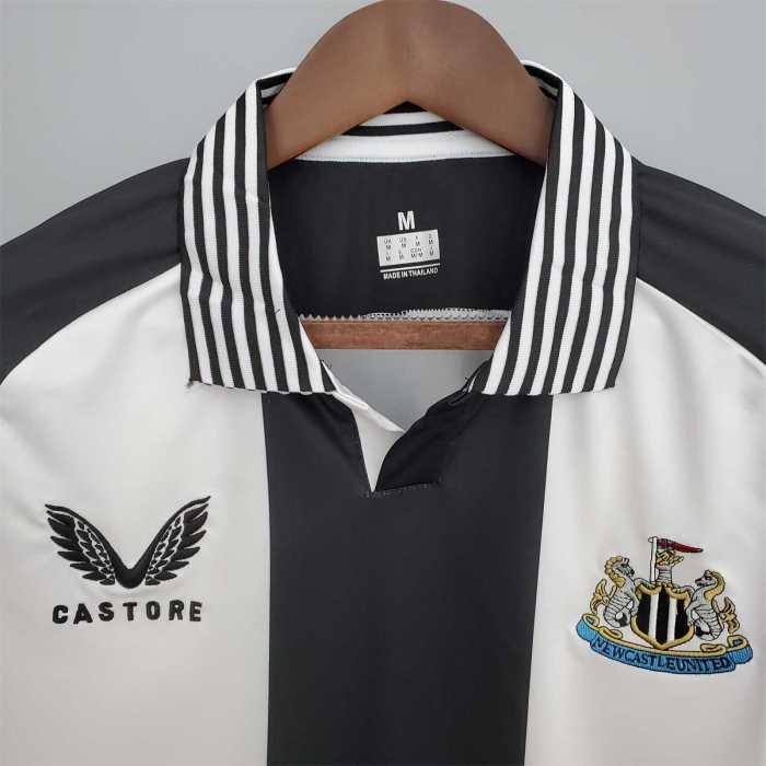 Newcastle Commemorative Edition White and Black Soccer Jersey