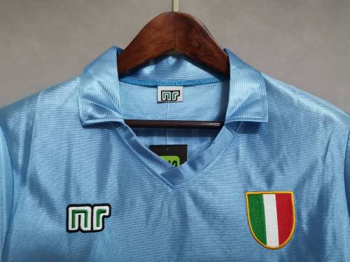 Retro Jersey 1990-1991 Calcio Napoli Home Soccer Jersey Vintage Football Shirt