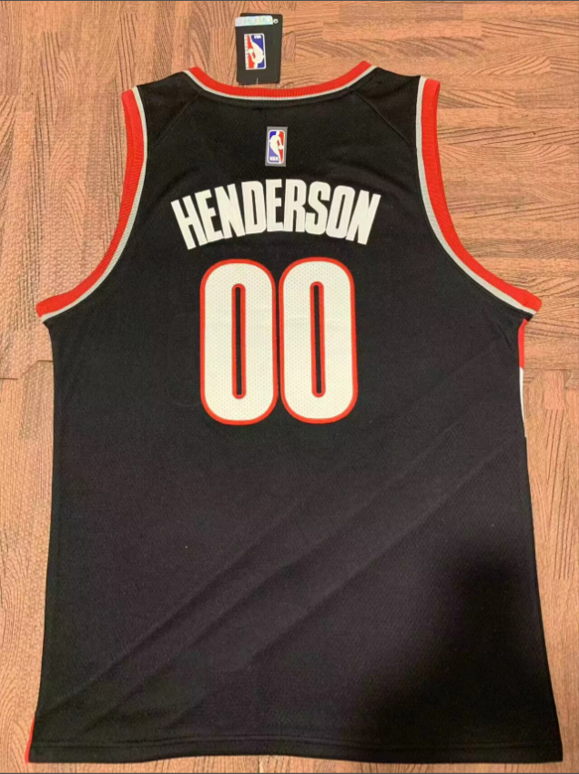 ortland Trail Blazers 0 LILLARD Black NBA Jersey Basketball Shirt
