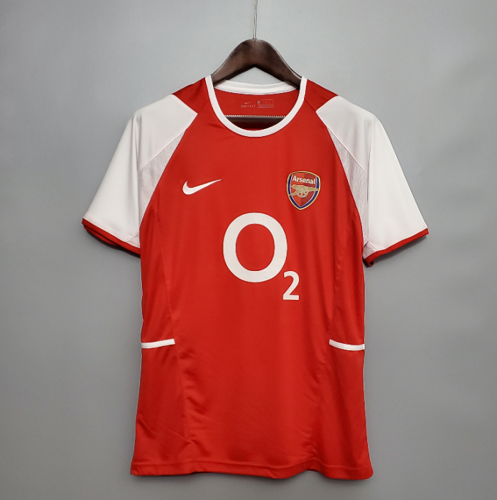 Retro Jersey 2002-2004 Arsenal Home Soccer Jersey Red Vintage Football Shirt