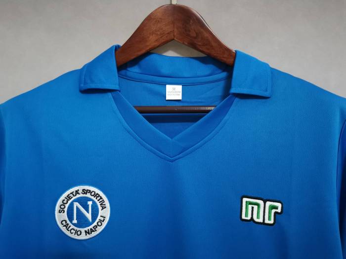 Retro Jersey 1989-1990 Calcio Napoli Home Soccer Jersey Vintage Football Shirt