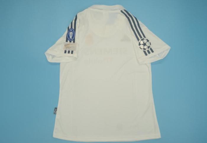 with UCL Patch Retro Jersey 2002-2003 Real Madrid Home Soccer Jersey