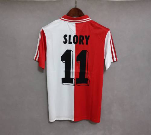 Retro Jersey 1994-1996 Feyenoord Rotterdam SLORY 11 Home Soccer Jersey