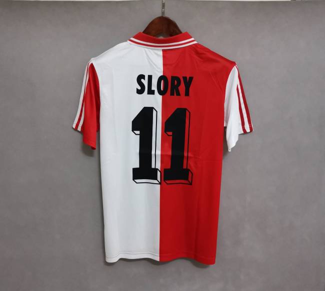 Retro Jersey 1994-1996 Feyenoord Rotterdam SLORY 11 Home Soccer Jersey