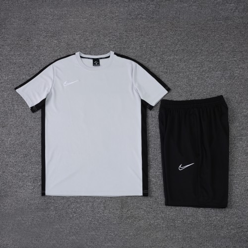 LH-ND02 Grey Soccer Training T-shirt and Shorts