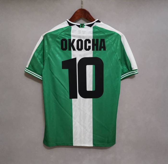 Retro Jersey 1996 Nigeria OKOCHA 10 Home Vintage Soccer Jersey