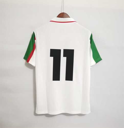Retro Jersey 1996-1998 Wales 11 Away White Soccer Jersey Vintage Football Shirt