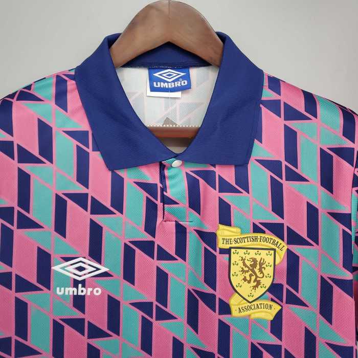 Retro Jersey 1988-1989 Scotland Away Soccer Jersey Vintage Football Shirt