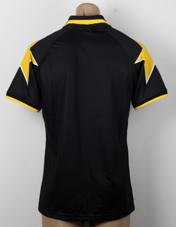 Retro Jersey 1995-1997 Juventus Away Black Soccer Jersey Vintage Football Shirt