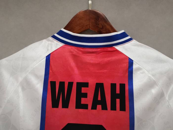 Retro Jersey 1994-1995 PSG WEAH 9 Away Soccer Jersey Vintage Paris Football Shirt