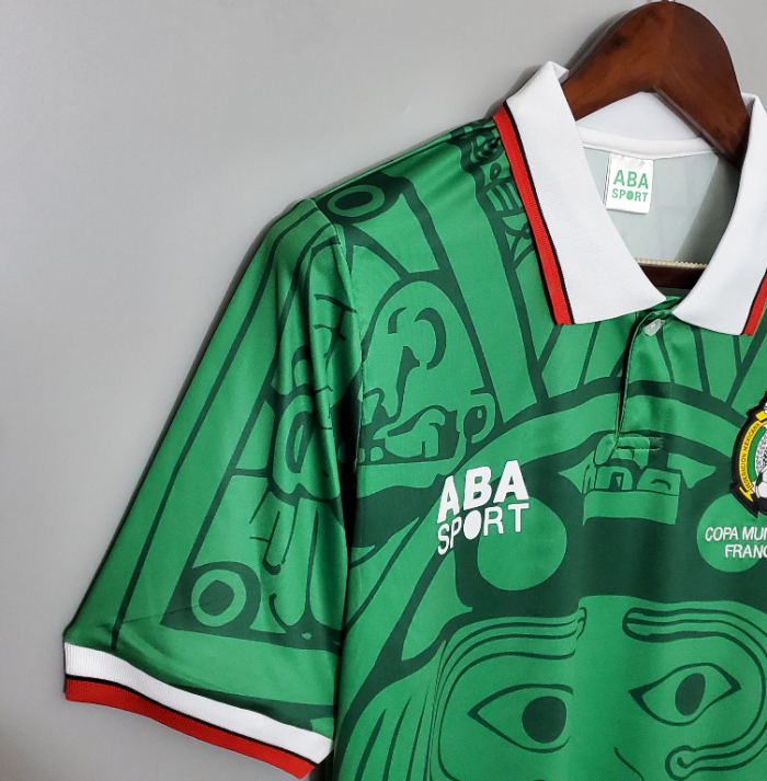 Retro Jersey 1998 Mexico Home Soccer Jersey Vintage Football Shirt