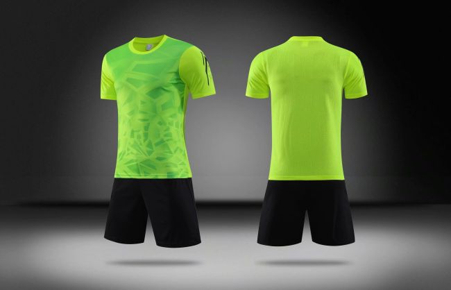 LK-S070120 Plate Suit  Green Soccer Jersey  Short