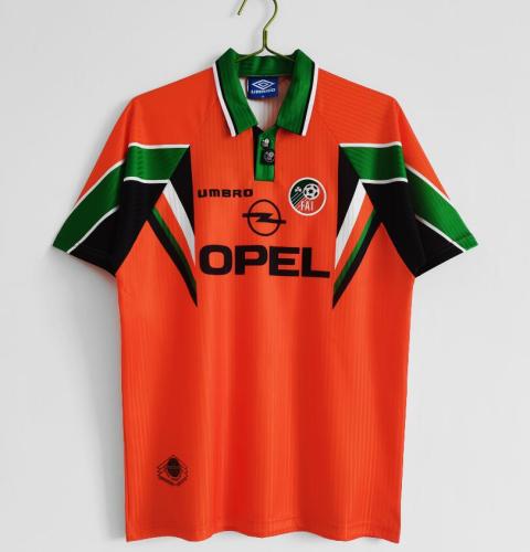 Retro Jersey 1997-1998 Ireland Away Orange Soccer Jersey