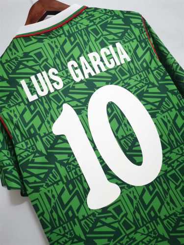 Retro Jersey 1994 Mexico LUIS GARCIA 10 Home Soccer Jersey