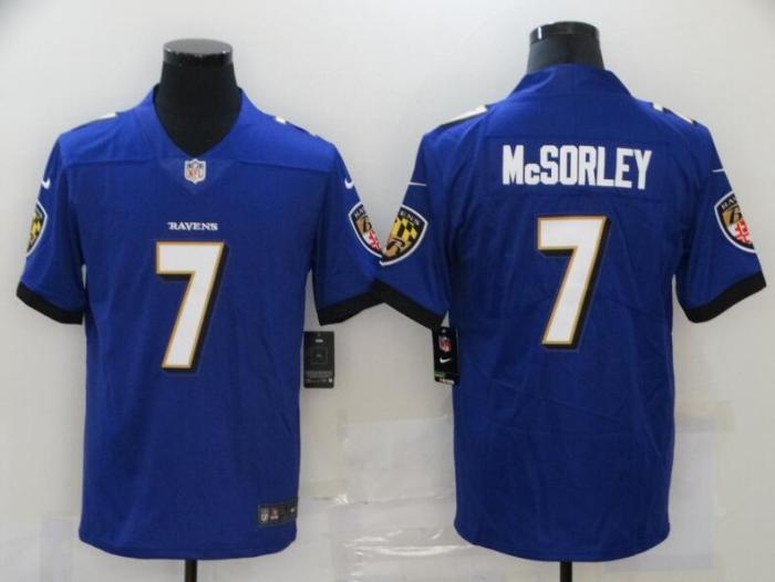 Ravens 7 Trace McSorley Purple Vapor Untouchable Limited Jersey