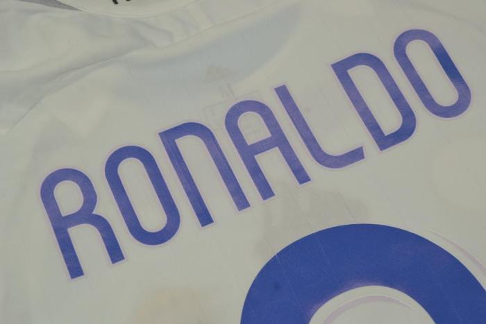 with UCL Patches Retro Jersey 2006-2007 Real Madrid RONALDO 9 Home Soccer Jersey