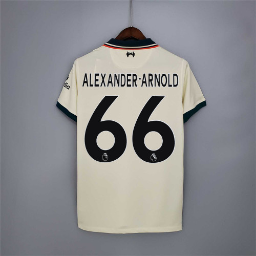 Retro Jersey 2021-2022 Liverpool ALEXANDER-ARNOLD 66 Away Soccer Jersey