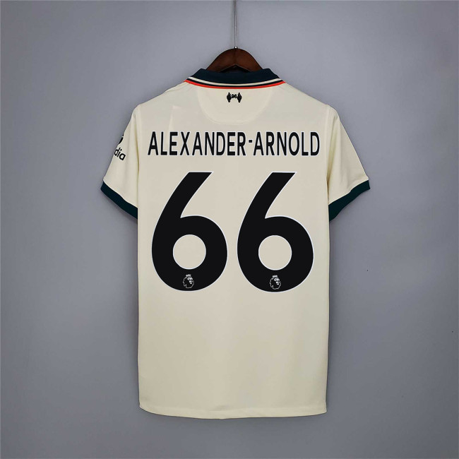 Retro Jersey 2021-2022 Liverpool ALEXANDER-ARNOLD 66 Away Soccer Jersey