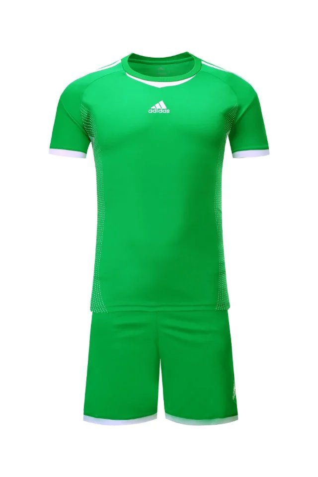 #812 Green Soccer Training Uniforms Blank Jersey and Shorts