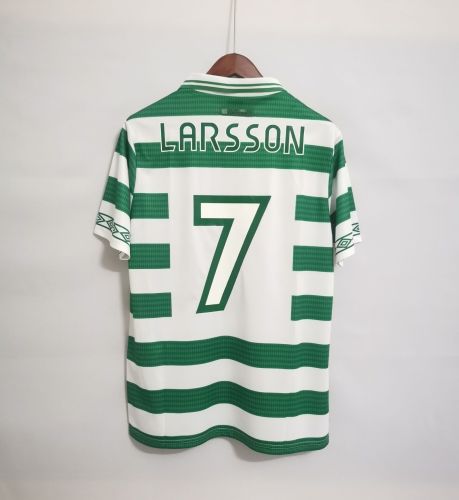 Retro Jersey 1998-1999 Celtic LARSSON 7 Home Soccer Jersey
