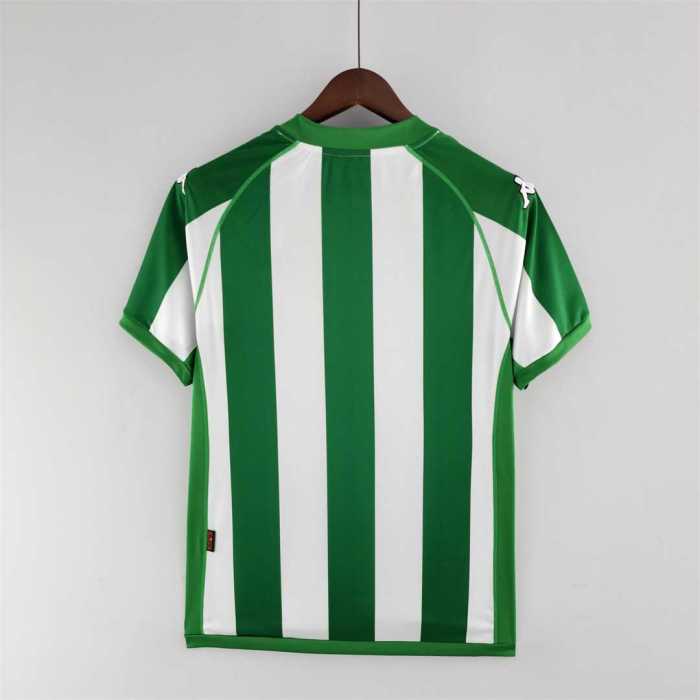 Retro Jersey 2001-2002 Real Betis Home Soccer Jersey Vintage Football Shirt