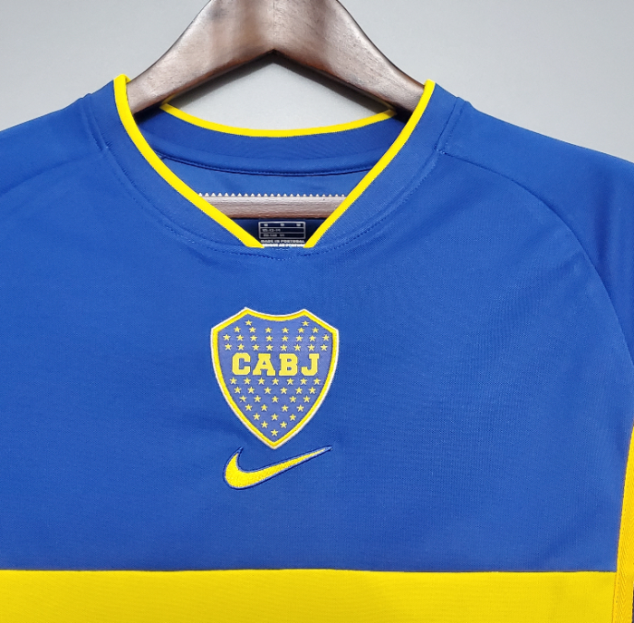 Retro Jersey 2002 Boca Juniors Home Soccer  Jersey Vintage Football Shirt