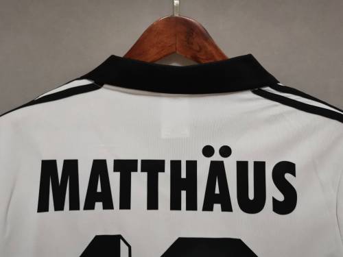 Retro Jersey 1980 Germany MATTHAUS 18 Home soccer Jersey