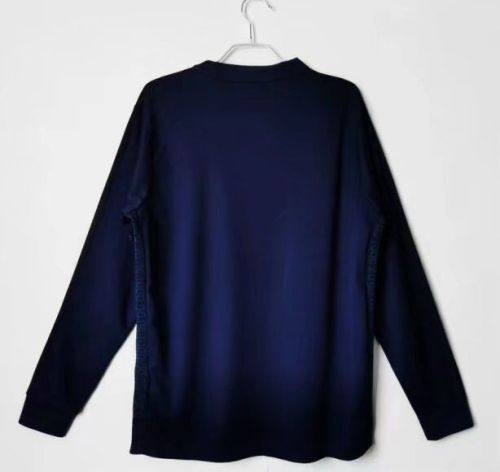 Retro Jersey 1968 Long Sleeve Manchester City Dark Blue Soccer Jersey Vintage Football Shirt