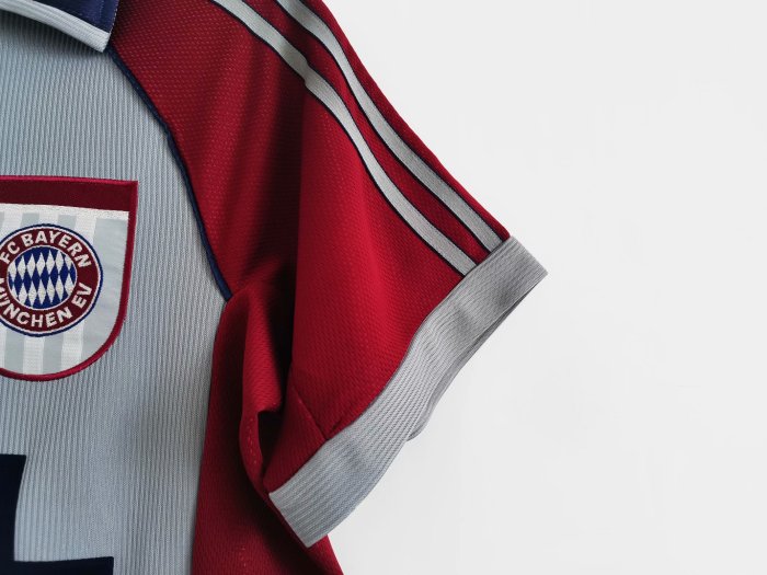 Retro Jersey 1998-1999 Bayern Munich Away Grey Soccer Jersey Vintage Football Shirt