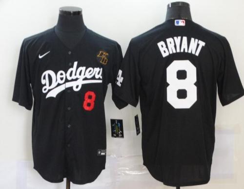 Los Angeles Dodgers 8 BRYANT Black Cool Base Jersey