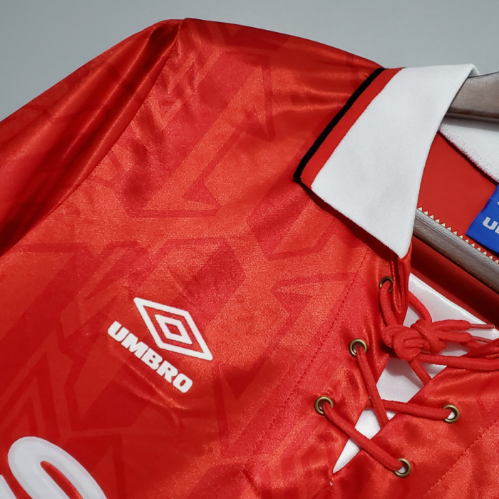 Retro Jersey 1992-1994 Manchester United Home Soccer Jersey Vintage Football Shirt
