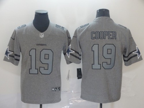 Dallas Cowboys 19 COOPER 2019 Gray Gridiron Gray Vapor Untouchable Limited Jersey