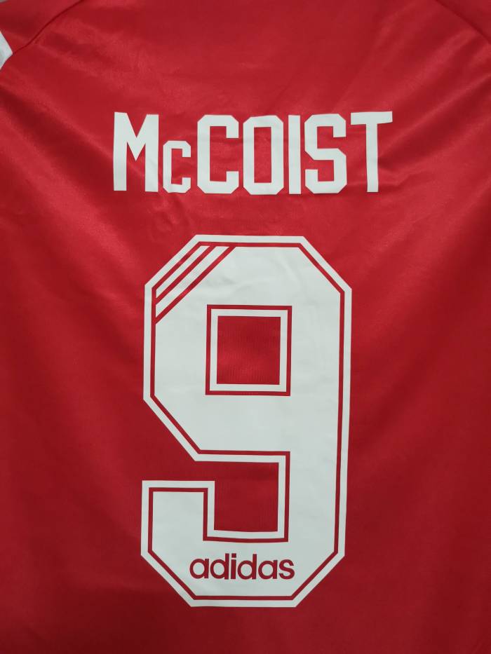Retro Jersey 1996-1997 Rangers McCOIST 9 Away Red Soccer Jersey
