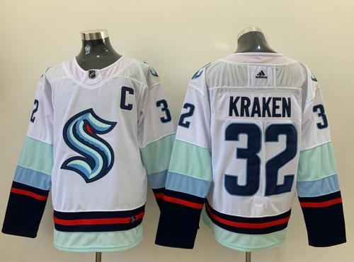 Seattle Kraken 32 Kraken White Jersey